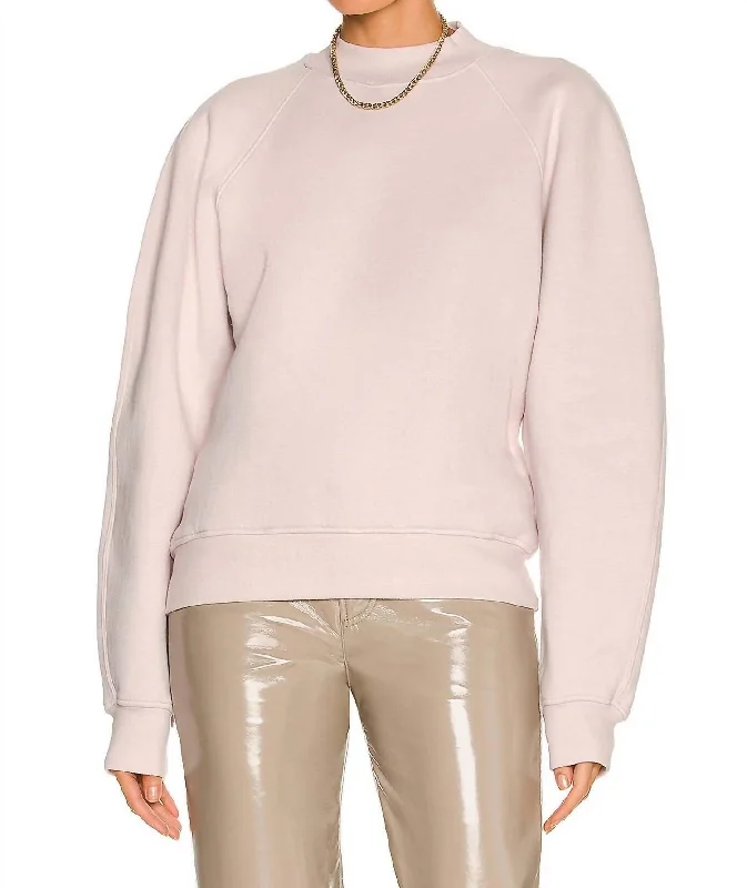 Women's Timeless Attire Taron Mock Neck Sweatshirt In Fondant