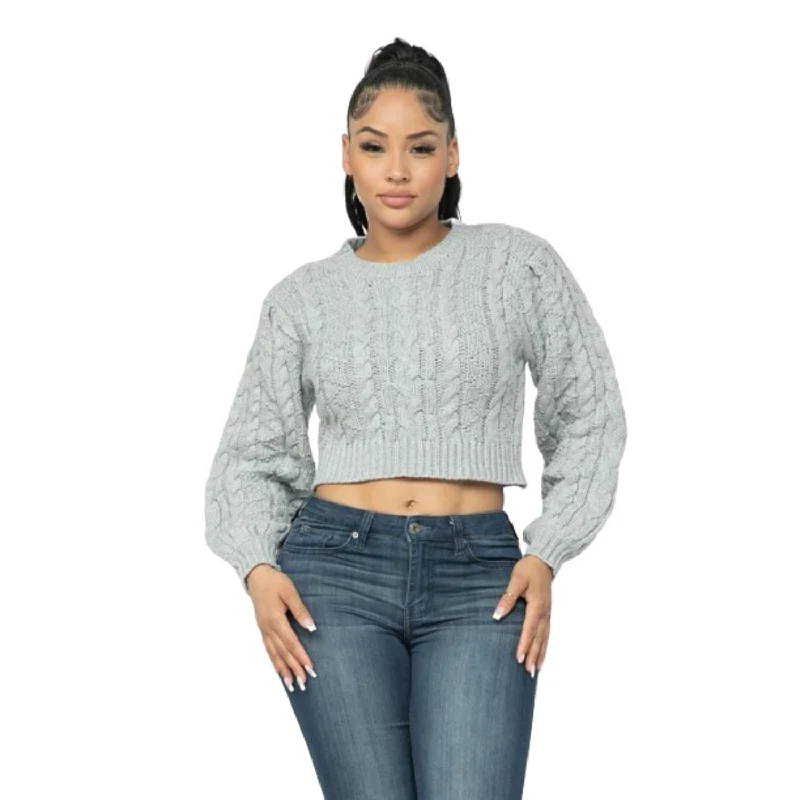 Women's Office Attire Cable Pullover Top