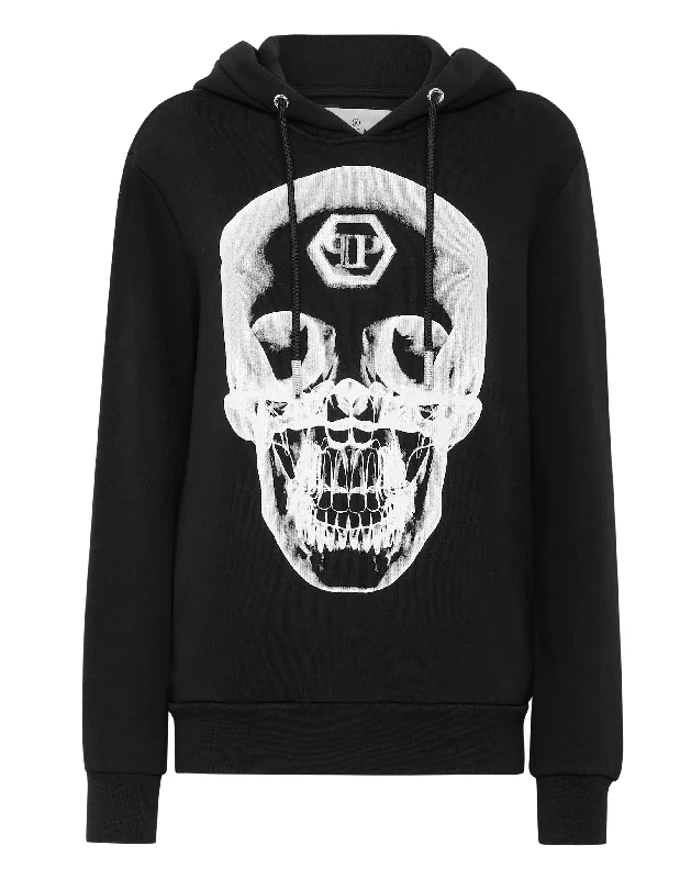 Minimalist Women's Fashion Clothing Hoodie Sweatjacket Skull