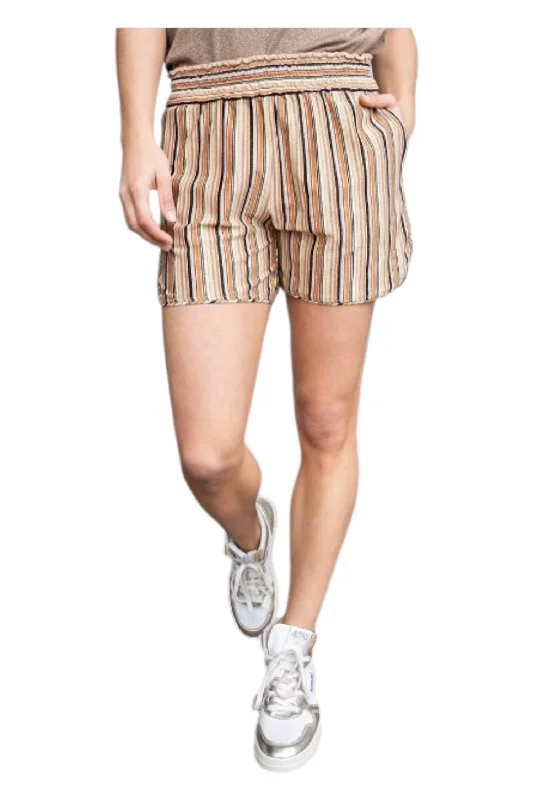 Casual Fashion Women's Bee Short In Ruggine Multicolor