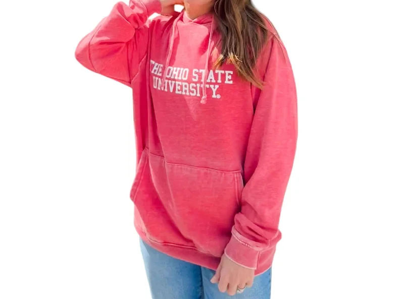 Sales Clothes The Ohio State University Burnout Hoodie In Pink