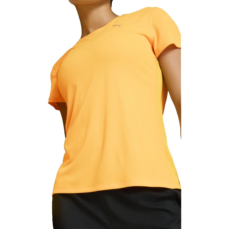 Women's Trendy Apparel Puma Run Favourite Velocity Short Sleeve Womens Running Top - Orange