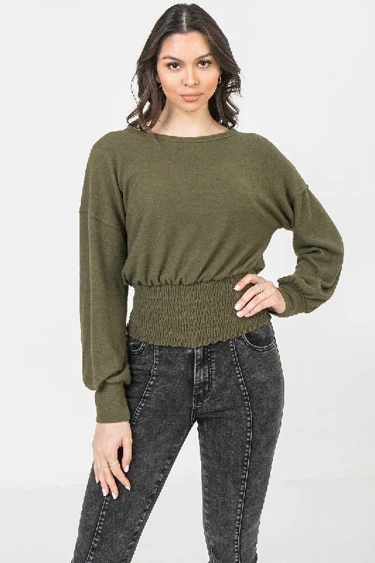 Women's Clothing for All Occasions A Knit Top Featuring Wide Neckline