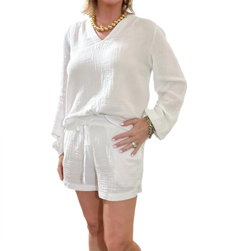 Holiday Gift Guide Sale Ziggy Cotton Short In White