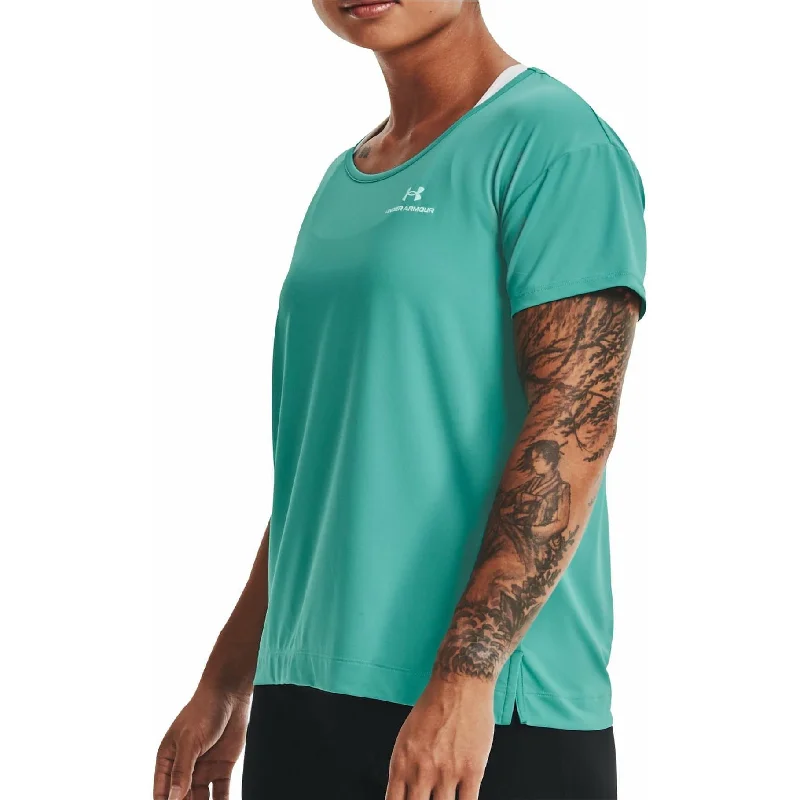 Sustainable Women's Apparel Under Armour Rush Energy Core Short Sleeve Womens Training Top - Green