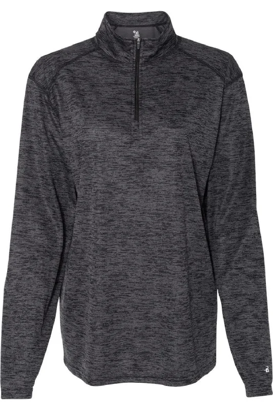 Women's Tailored Outfit Badger Womens Tonal Blend Quarter-Zip Pullover