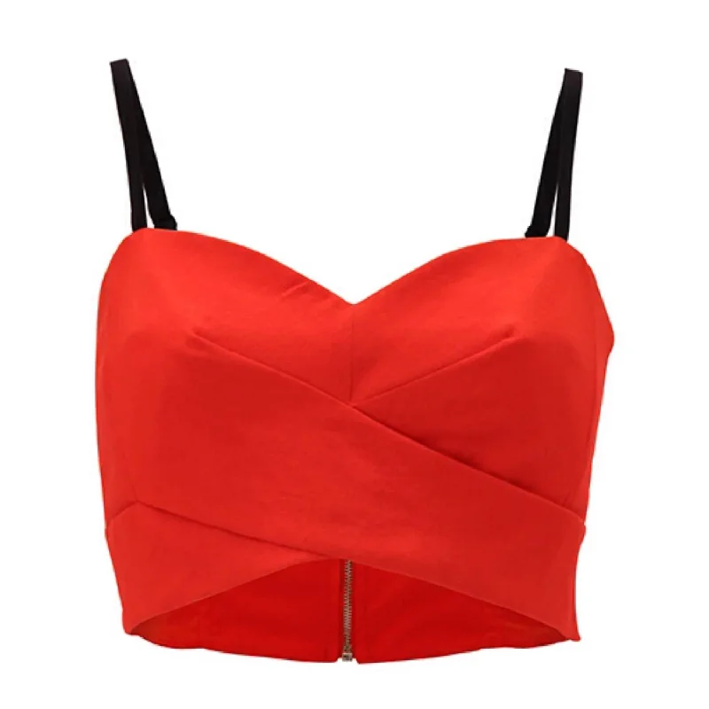 Women's Wardrobe Apparel Women's Crop Top In Red