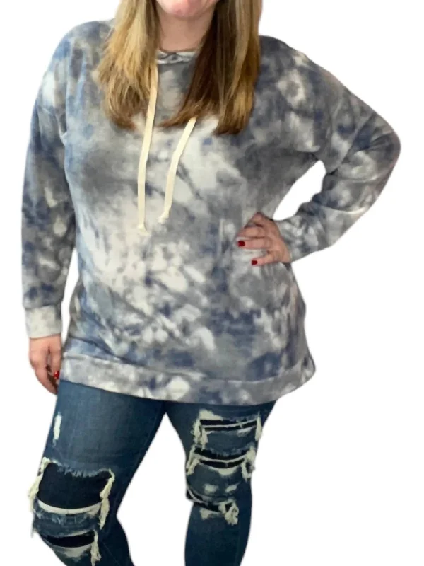 Affordable Online Boutiques Oversized Hoodie In Dusk Sky