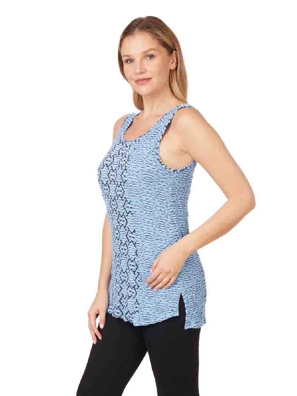 Latest Trends Tianello "Amour"  Knit Jacquard "Lemley" Long Tank