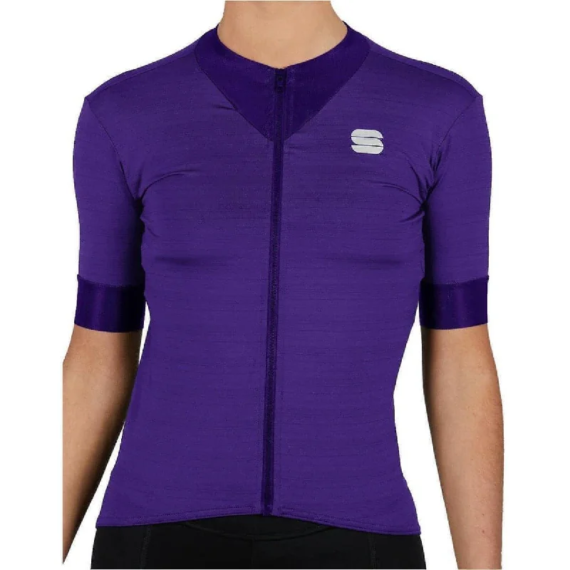 Evening Elegance Sportful Kelly Short Sleeve Womens Cycling Jersey - Purple