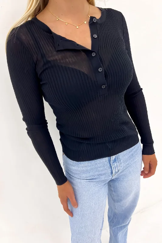 Women's Stylish Professional Garments Dayna Long Sleeve Black