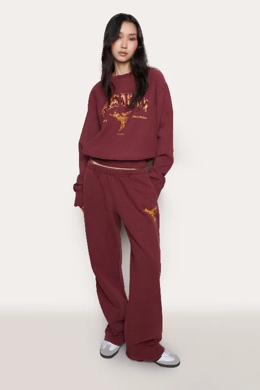 Stylish Loungewear for Women Guizio X Champion Reverse Weave Flare Sweatpants