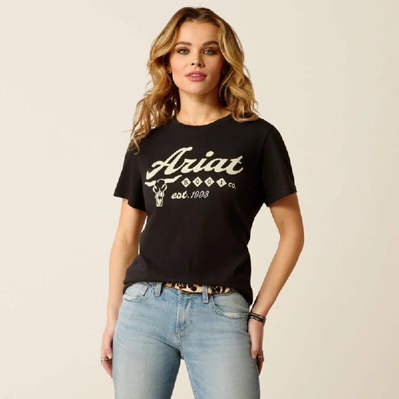 Women's Luxury Attire Ariat 10052041 Women's Ariat Established Boot Co T-Shirt