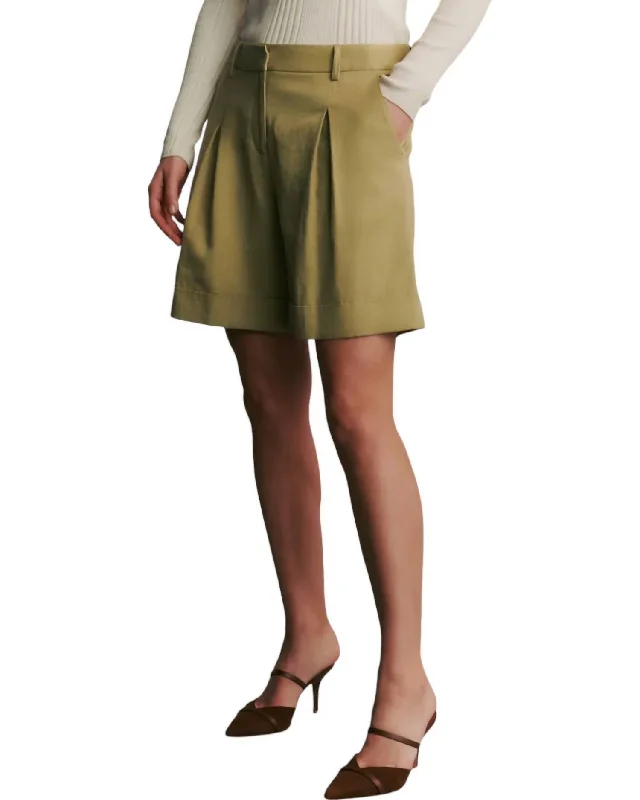 Exclusive Online Sale Thompson Cotton Linen Short In Sage