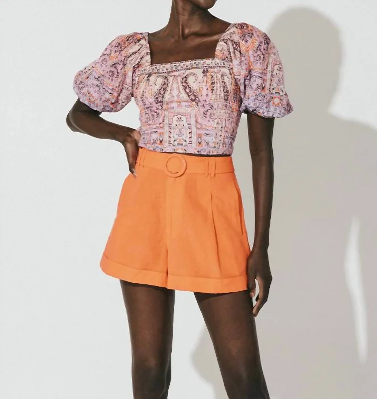 Online Clothing Boutiques Oscar Short In Tigrlily Orange