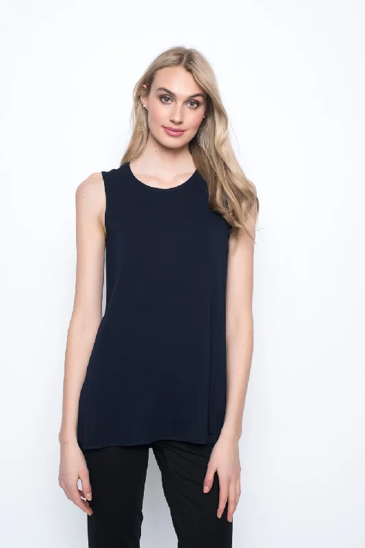 Comfortable Women's Clothes Curved Hem Tank Top