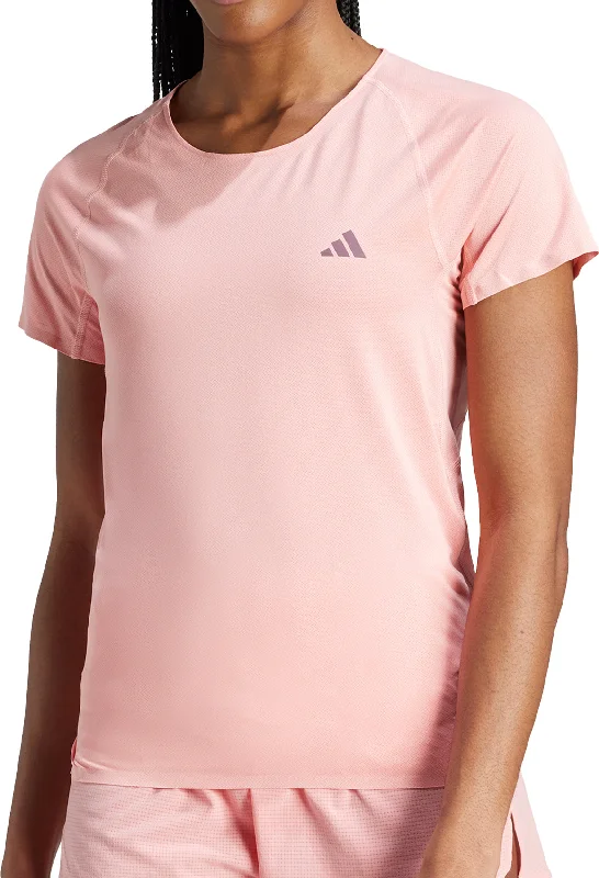 Women's Timeless Attire adidas Adizero Short Sleeve Womens Running Top - Pink