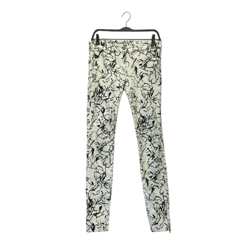 Stylish Women's Garments BALENCIAGA/Skinny Pants/38/All Over Print/Cotton/WHT/