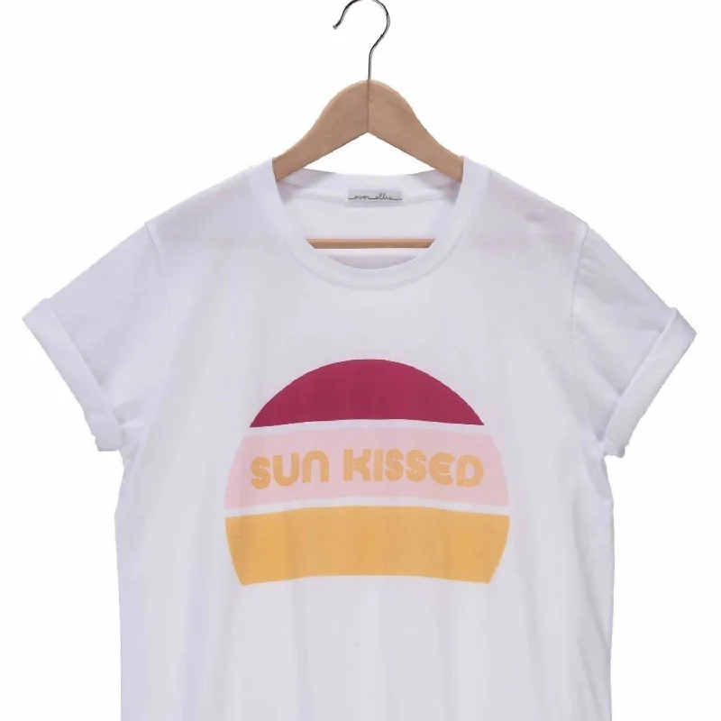 Relaxed Style Sunkissed T-Shirt In White