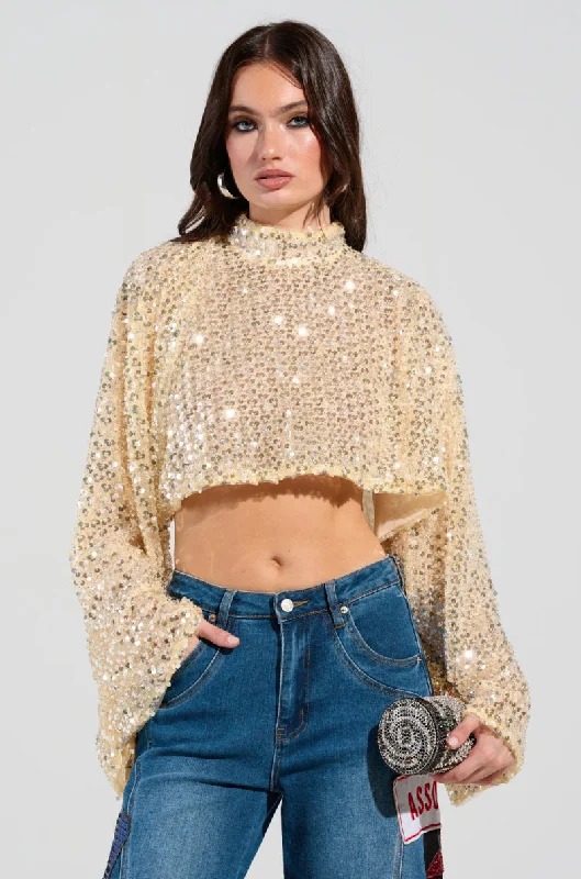 End of Season Sale SLYLINE SEQUIN BLOUSE