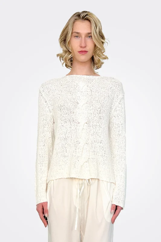 Women's Occasion Wear Apparel Luxury Knit Pullover - Natural