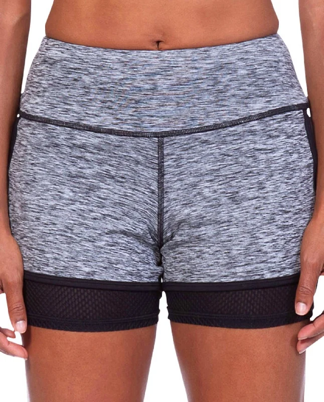 Women's Clothes And Apparel Sets Headline Dueces Runner Short In Ash Grey