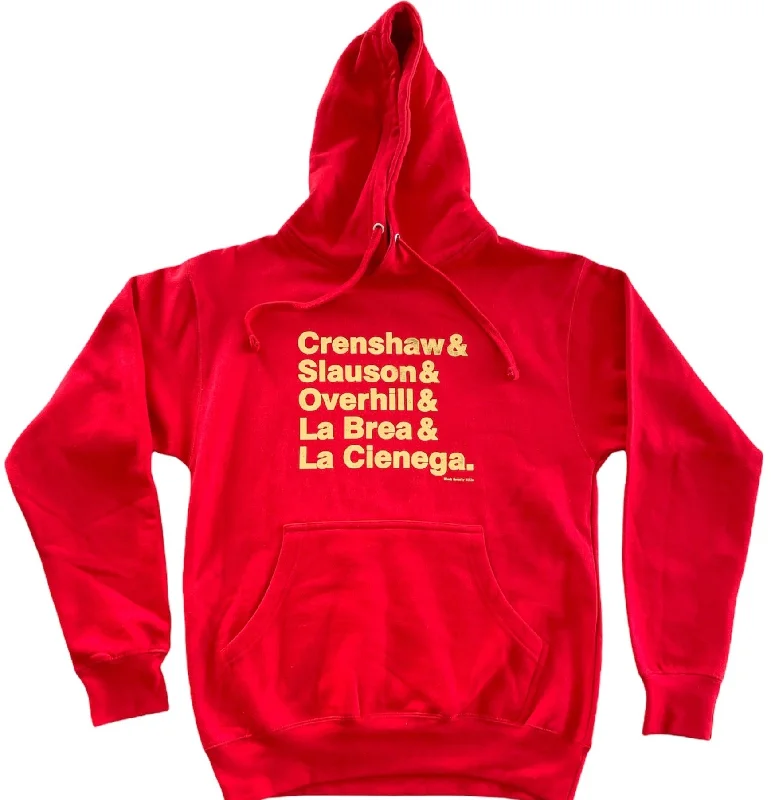 Trendy Women's Fashion Red & Gold Hoodie