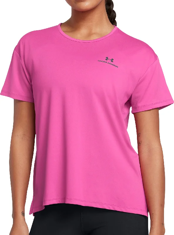 Women's Classic Attire Under Armour Vanish Energy Short Sleeve Womens Running Top - Pink