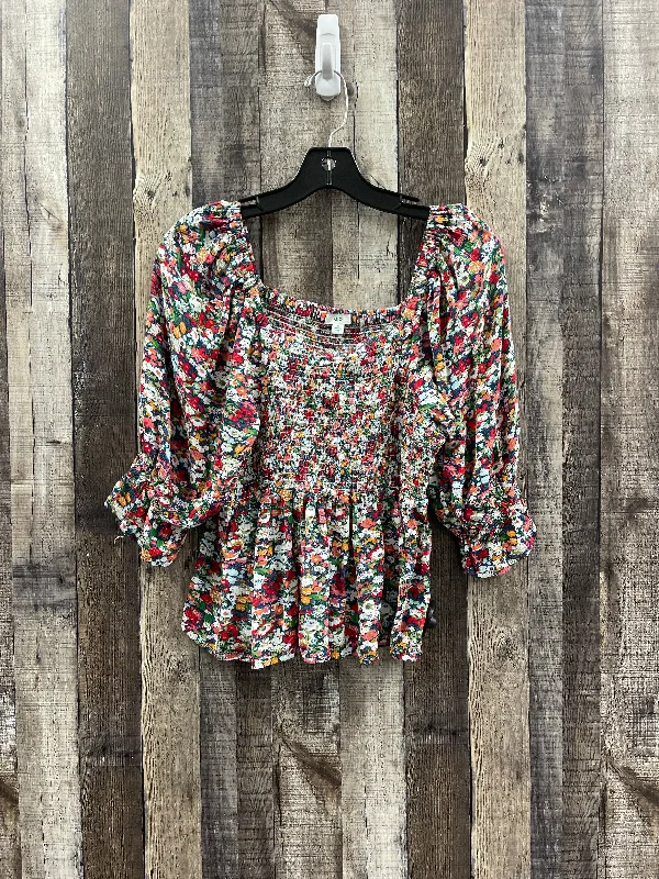 Stylish Loungewear for Women Top Long Sleeve By Dip In Floral Print