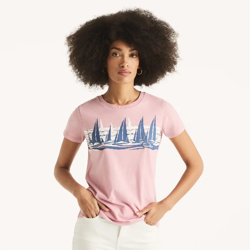 Casual Clothes For Women Nautica Womens Sailing Graphic T-Shirt