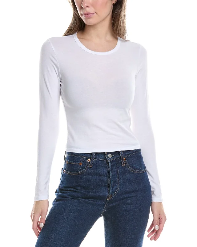 Sustainable Women's Apparel James Perse Cropped Sport T-Shirt