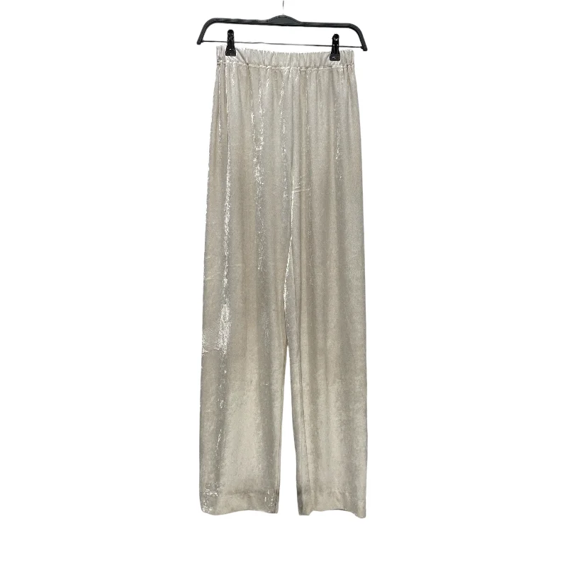 Women's Luxury Garments ISSEY MIYAKE/Straight Pants[PO]/M/White/Rayon/