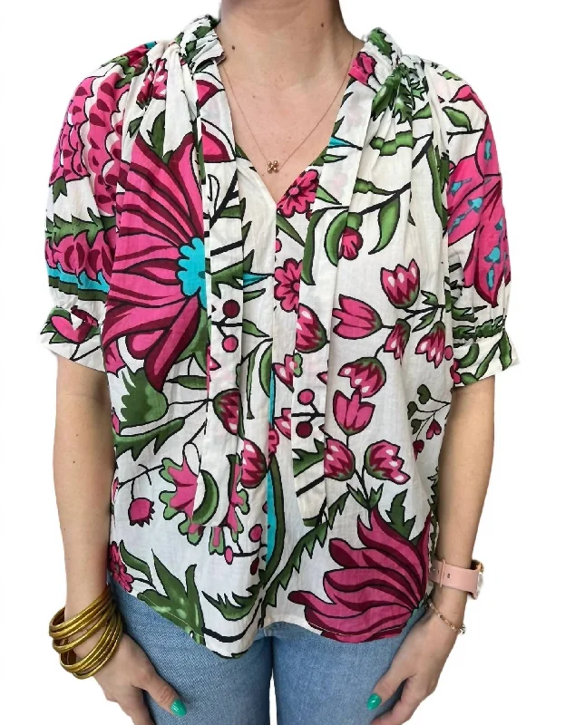 Best Clearance Sales Right Now Pam Short Sleeve Top In Funky