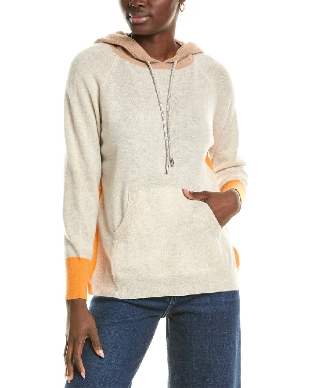 Clothes Sales Brodie Cashmere Wool & Cashmere-Blend Contrast Bling String Hoodie