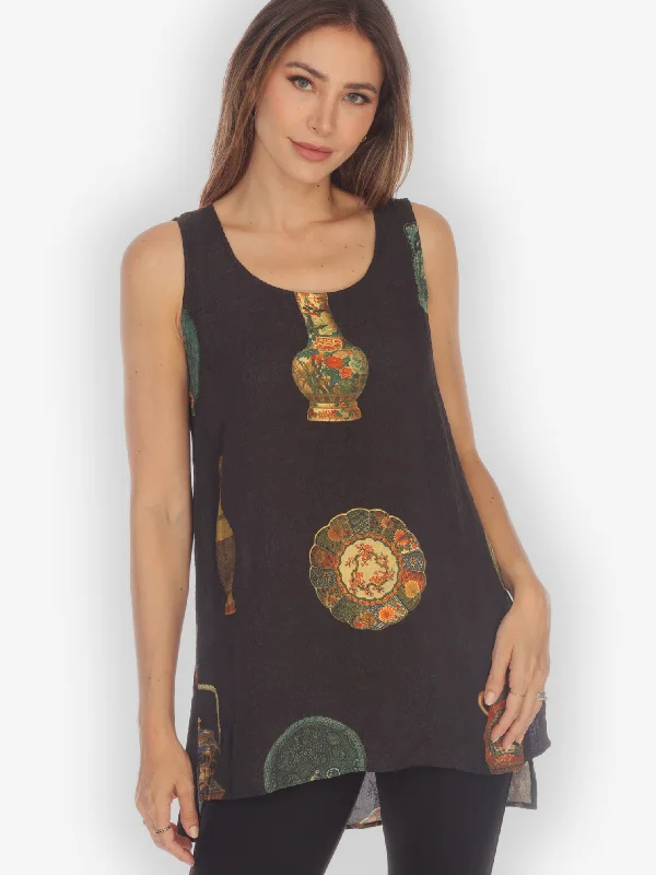 Comfy Women's Outfits for Daily Wear Jade Vase Collection Queens Tank