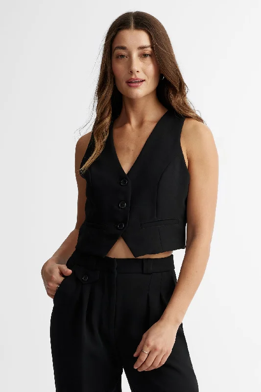 Sale Clothes Online Veste sans manches semi-ajustée - Femme