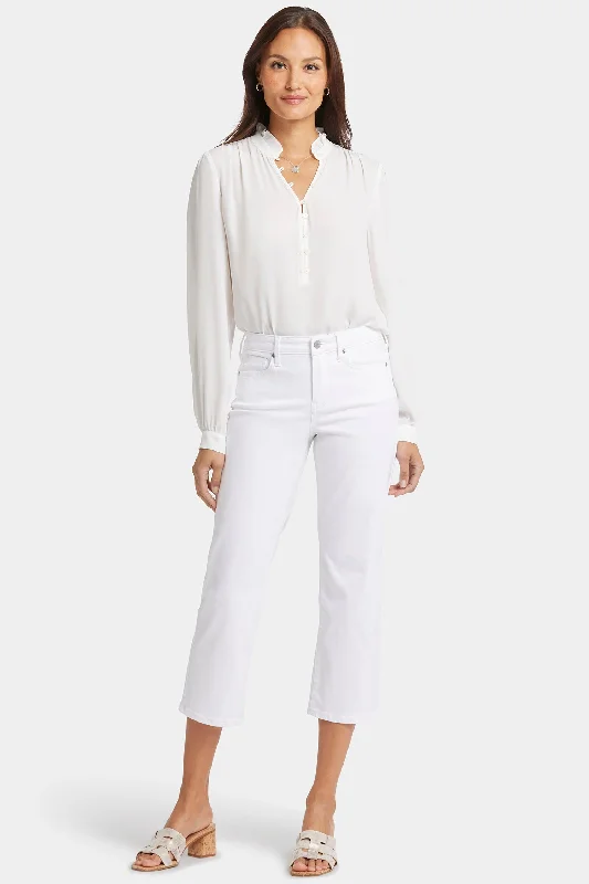 Trendy Online Boutiques Relaxed Piper Crop Jeans - Optic White