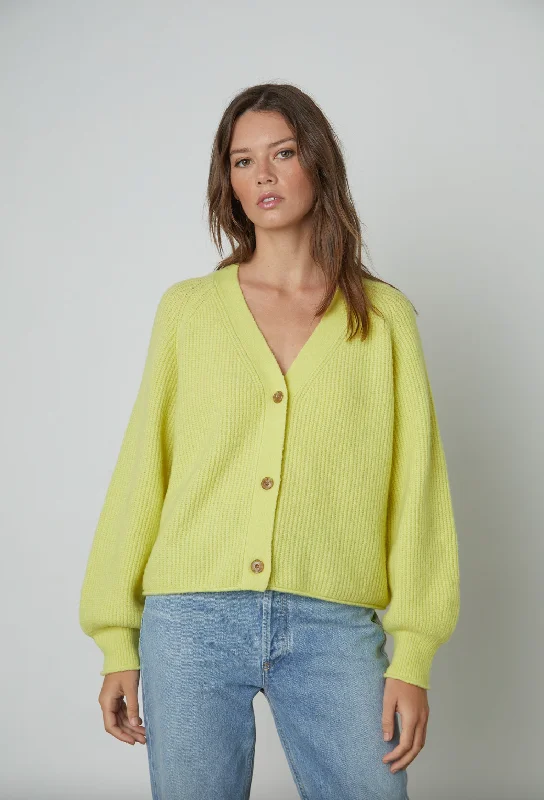 Modern Women's Apparel Mia Cardigan - Citron