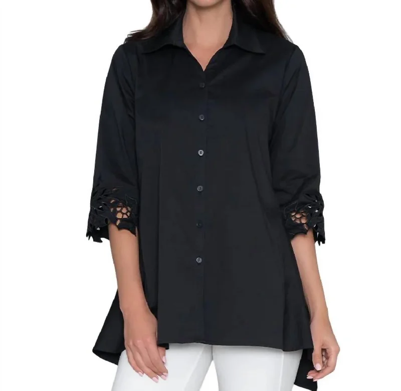 Trendy Casual Outfits Poetry Tunic In Black