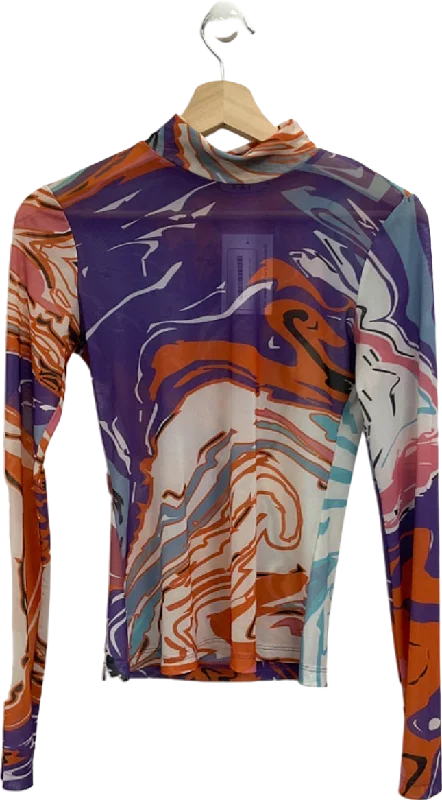 Women's Contemporary Apparel Kai Multicoloured Abstract Print Top UK S