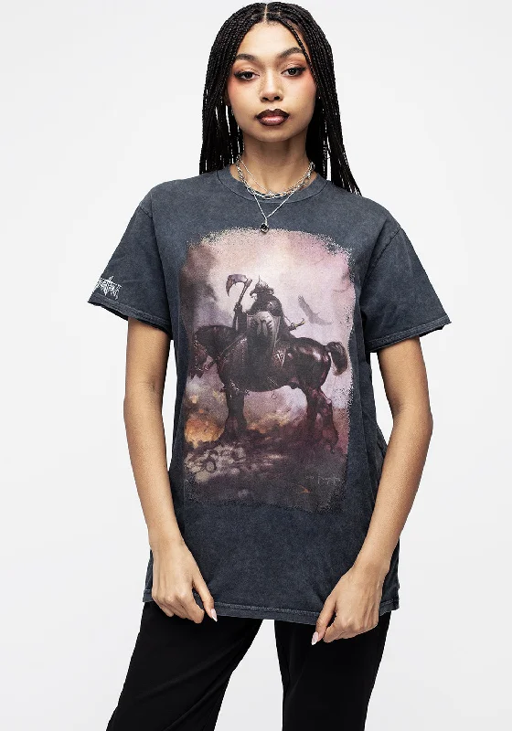 Women's Outerwear Apparel Frazetta Death Dealer 1 Short Sleeve T-Shirt