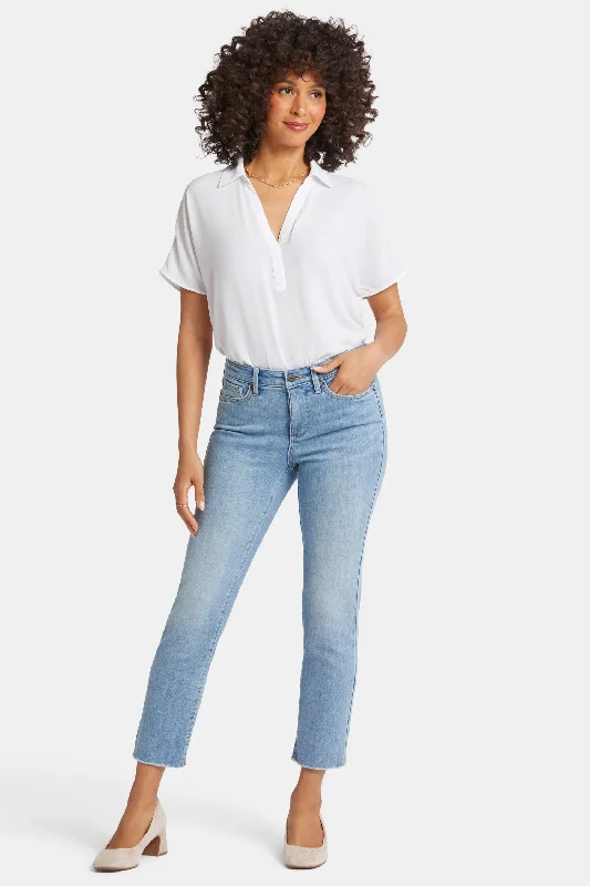 Chic Women's Clothing Online Sheri Slim Ankle Jeans - Blue Valley