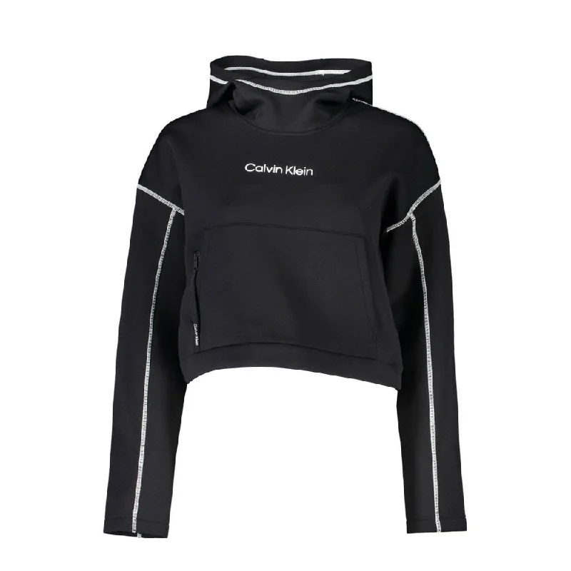 Women's Clothing Outfit Set Calvin Klein Chic Hooded Sweatshirt with Contrasting Women's Details