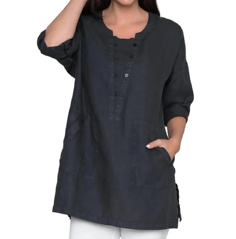 Easygoing Women's Style Heatwave Tunic In Black