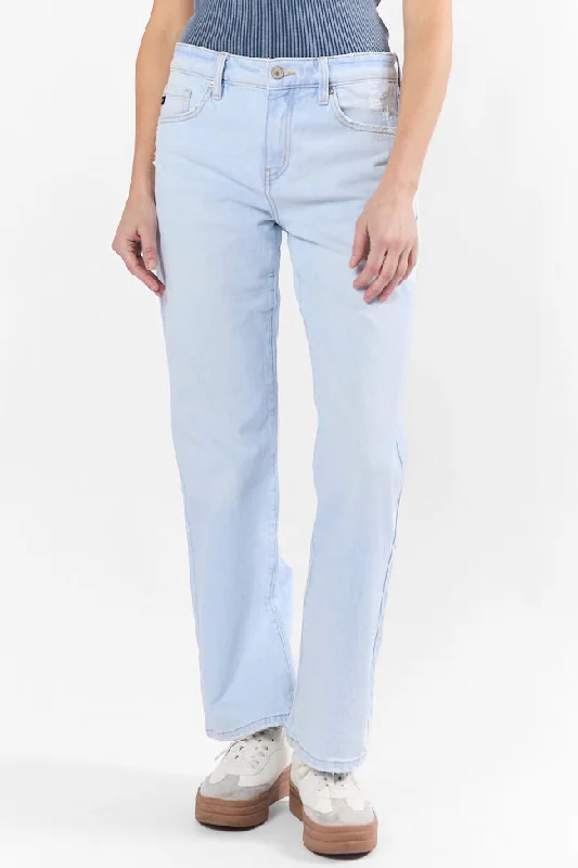 Taylor Light Wash Mid Rise Baggy Jeans