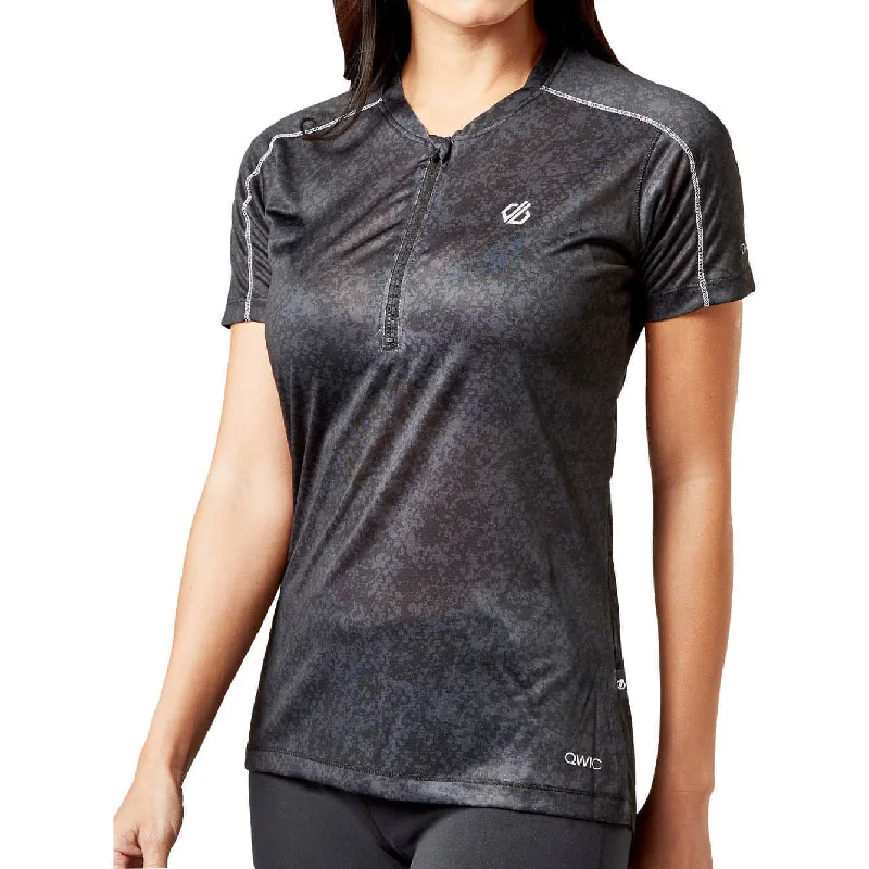 Women's Resort Apparel Dare2B Theory Short Sleeve Womens Cycling Jersey - Black