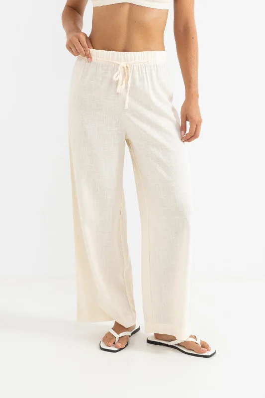 Women's Evening Attire Primmy Linen Pant Cream