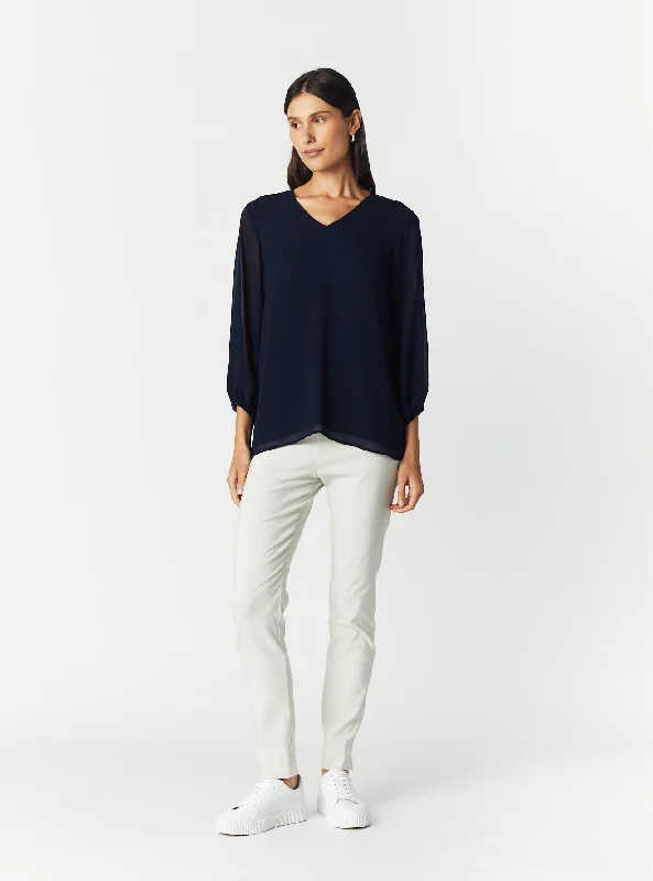 Women's Clothing Online Sale V-NECK LONG SLEEVE TOP