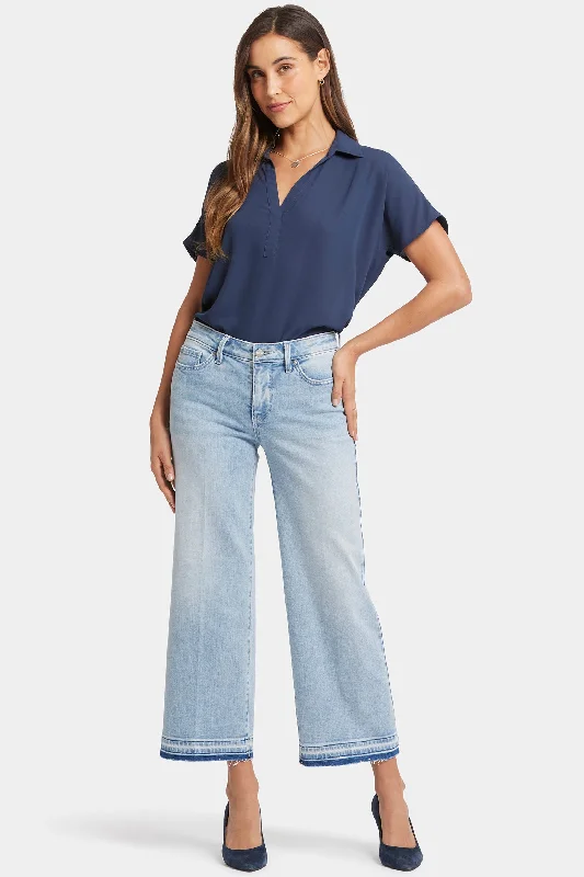 Casual Outfit For Women Teresa Wide Leg Ankle Jeans - Misty Ridge