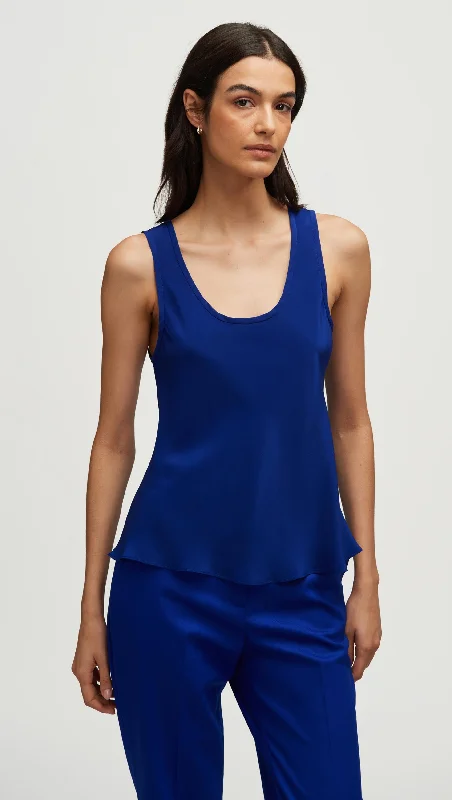 Stylish Dresses for Women Tank in Silk Charmeuse | Lapis